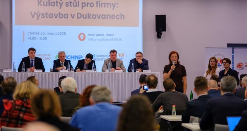 Podnikatelé z Vysočiny jednali v Třebíči o zapojení do výstavby nových bloků Dukovan