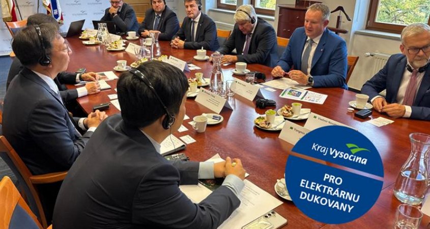 Kraj jednal s korejským investorem o Dukovanech