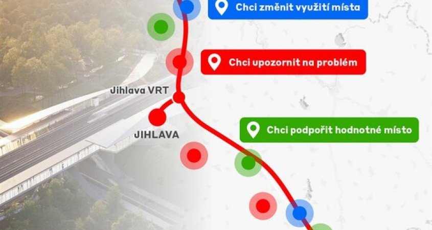Sdílejte s projektanty vysokorychlostní železnice své pocity