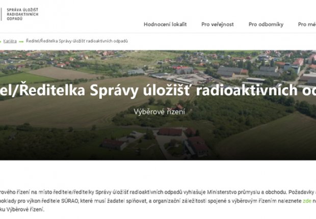 Ředitel SÚRAO, který chtěl na Vysočině stavět jaderné úložiště, je ve vazbě